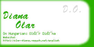 diana olar business card